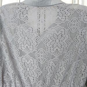 Lace back shirt